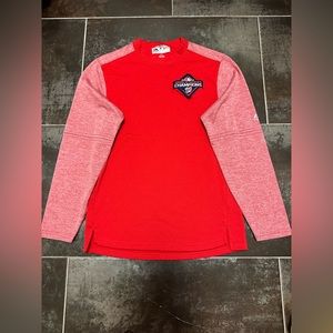 K90 MAJESTIC WASHINGTON NATIONALS WORLD SERIES 2019 Therma Base Pullover Men S